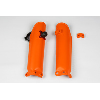 Fork slider protectors + quick starter - orange 127 - Ktm - REPLICA PLASTICS - KT04017-127 - UFO Plast