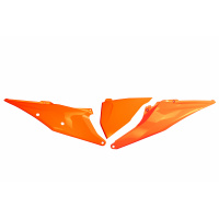 Side panels - neon orange - Ktm - REPLICA PLASTICS - KT04093-FFLU - UFO Plast