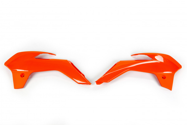 Radiator covers - neon orange - Ktm - REPLICA PLASTICS - KT04042-FFLU - UFO Plast