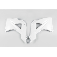 Radiator covers - white 041 - Gas Gas - REPLICA PLASTICS - GG07101-041 - UFO Plast