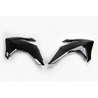 Radiator covers - black - Honda - REPLICA PLASTICS - HO04675-001 - UFO Plast