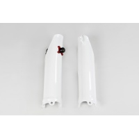 Fork slider protectors + quick starter - white 041 - Honda - REPLICA PLASTICS - HO04642-041 - UFO Plast