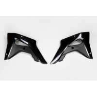 Radiator covers - black - Honda - REPLICA PLASTICS - HO04683-001 - UFO Plast