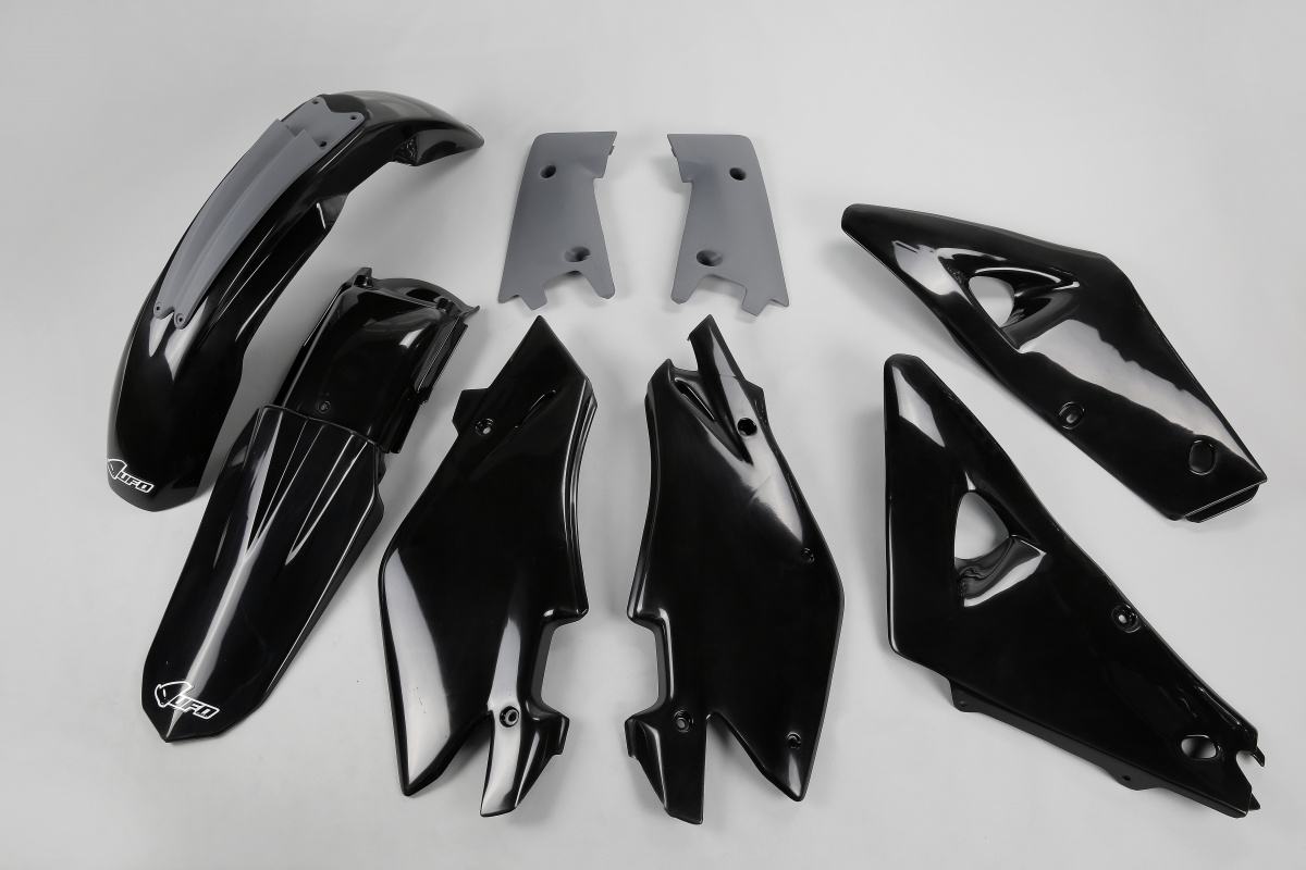 Plastic Kit black for Husqvarna CR 125 (2005) - CR 250 (2005) - REPLICA PLASTICS - HUKIT601-001 - Ufo Plast