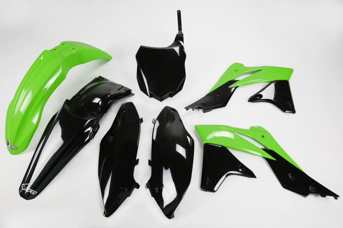 Plastic Kit OEM Color 13 for Kawasaki KXF 250 (2013-16) - REPLICA PLASTICS - KAKIT219-999 - Ufo Plast