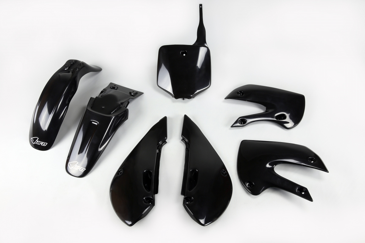 Plastic Kit black for Kawasaki KLX 110 (2001-09) - REPLICA PLASTICS - KA37002-001 - Ufo Plast