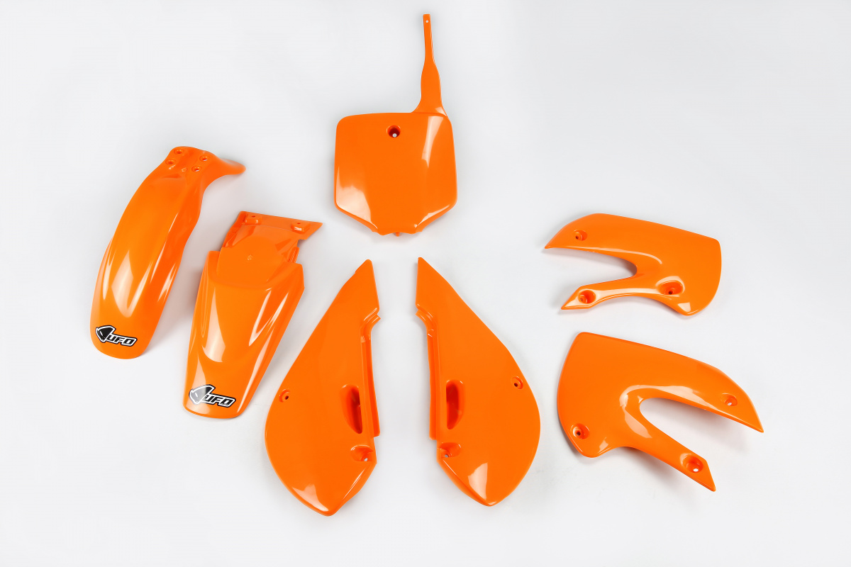 Plastic Kit orange for Kawasaki KLX 110 (2001-09) - REPLICA PLASTICS - KA37002-127 - Ufo Plast