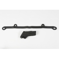 Chain guide+swingarm chain slider - black - Kawasaki - REPLICA PLASTICS - KA03794-001 - UFO Plast