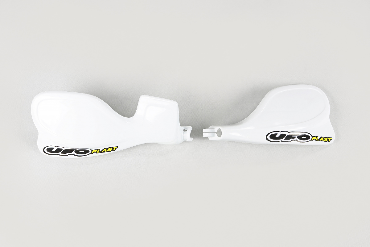 Handguards white for Suzuki RM 125 (1996-03) - RM 250 (1996-03) - REPLICA PLASTICS - SU03902-041 - Ufo Plast