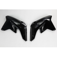 Radiator covers - black - Suzuki - REPLICA PLASTICS - SU04901-001 - UFO Plast