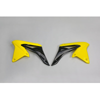 Radiator covers - yellow-black - Suzuki - REPLICA PLASTICS - SU04928-102 - UFO Plast