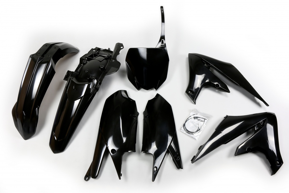 Plastic Kit black for Yamaha YZF 250 (2019-23) - YZF 450 (2018-22) - REPLICA PLASTICS - YAKIT321-001 - Ufo Plast