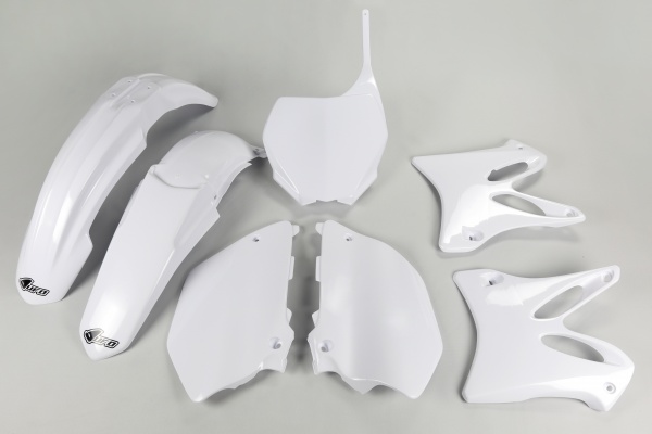 Plastic Kit white for Yamaha YZ 125 (2006-14) - YZ 250 (2006-14) - REPLICA PLASTICS - YAKIT302-046 - Ufo Plast