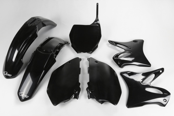 Plastic Kit black for Yamaha YZ 125 (2006-14) - YZ 250 (2006-14) - REPLICA PLASTICS - YAKIT302-001 - Ufo Plast