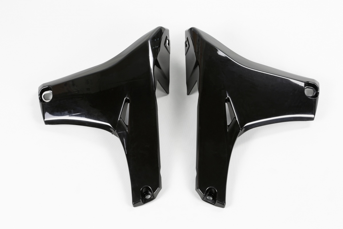 Radiator covers / Lower part - black - Yamaha - REPLICA PLASTICS - YA04824-001 - UFO Plast