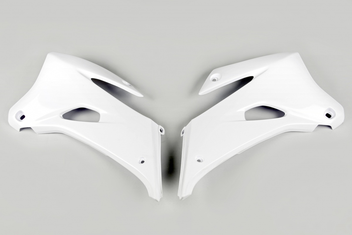 Radiator covers - white 046 - Yamaha - REPLICA PLASTICS - YA03888-046 - UFO Plast