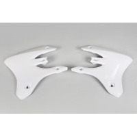 Radiator covers - white 046 - Yamaha - REPLICA PLASTICS - YA03867-046 - UFO Plast