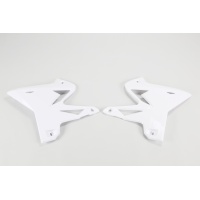 Radiator Covers white for Yamaha YZ 125 (2002-14) - YZ 250 (2002-14) - REPLICA PLASTICS - YA04834-046 - Ufo Plast