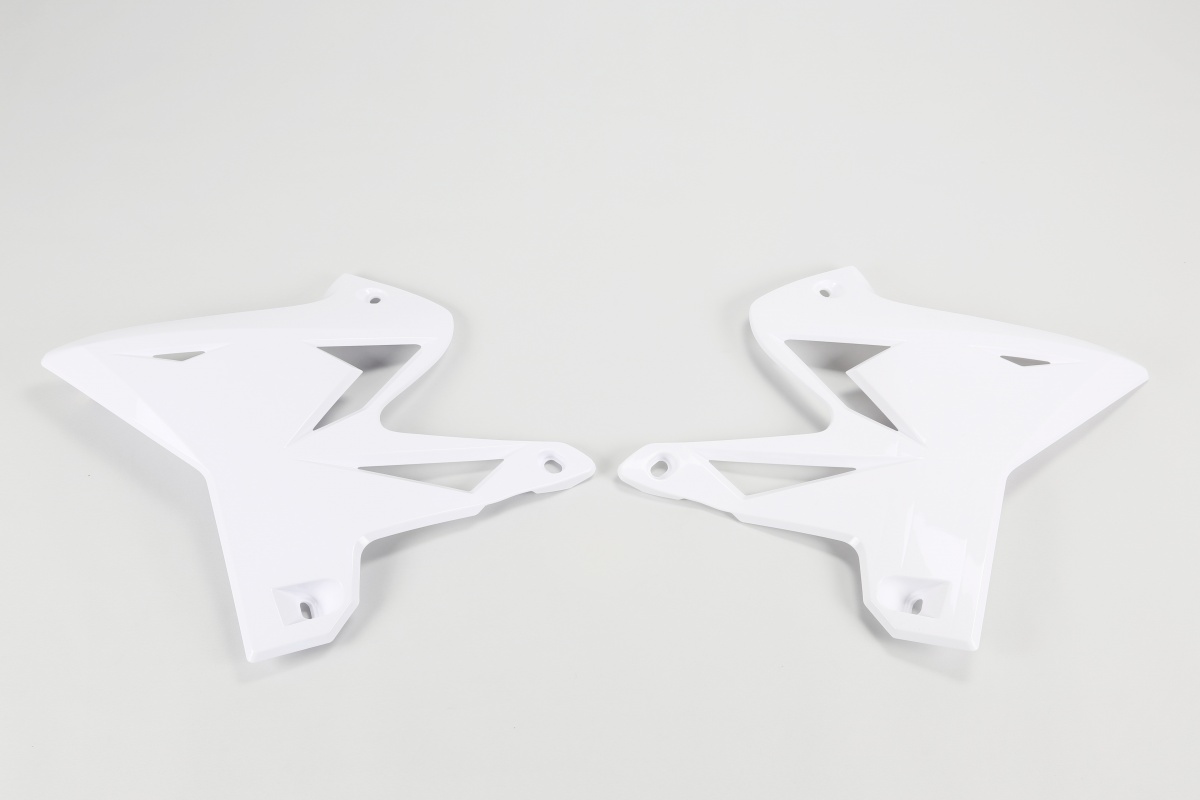 Radiator Covers white for Yamaha YZ 125 (2002-14) - YZ 250 (2002-14) - REPLICA PLASTICS - YA04834-046 - Ufo Plast