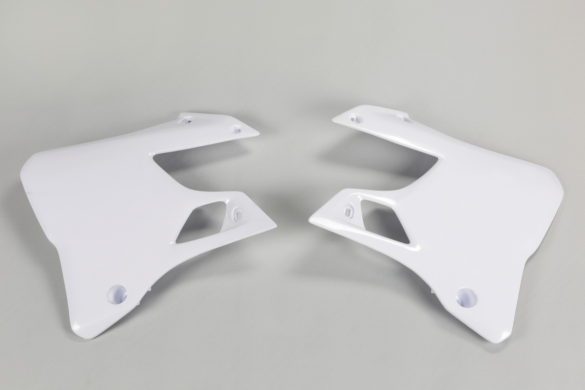 Radiator Covers white for Yamaha YZ 125 (1996-01) - YZ 250 (1996-01) - REPLICA PLASTICS - YA02898-046 - Ufo Plast