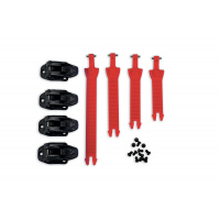 Strap buckle kit for motocross boots red - Boots spare parts - BR040-B - UFO Plast