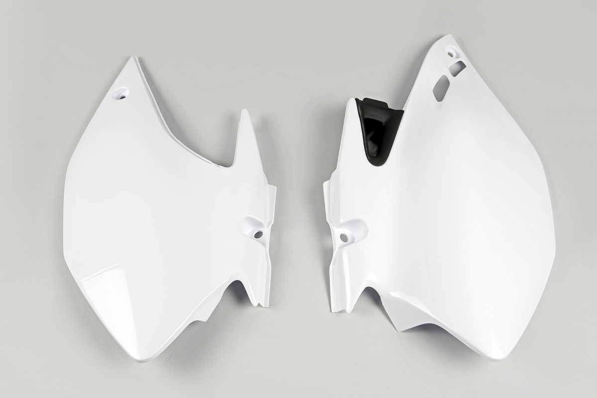 Side panels - white 046 - Yamaha - REPLICA PLASTICS - YA03887-046 - UFO Plast