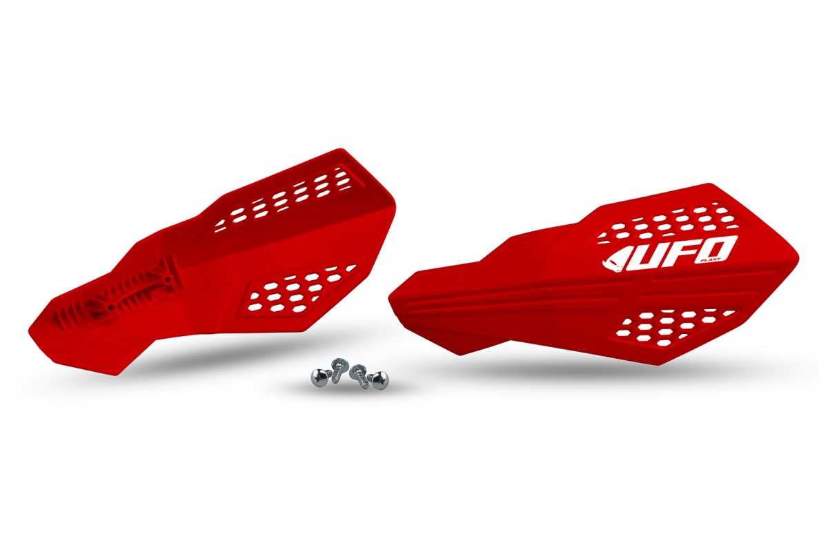 Handguards red for Honda CRF 250R (2021-25) - CRF 450R (2021-25) - CRF 250RX (2021-25) - CRF 450RX (2021-25) - REPLICA PLASTI...