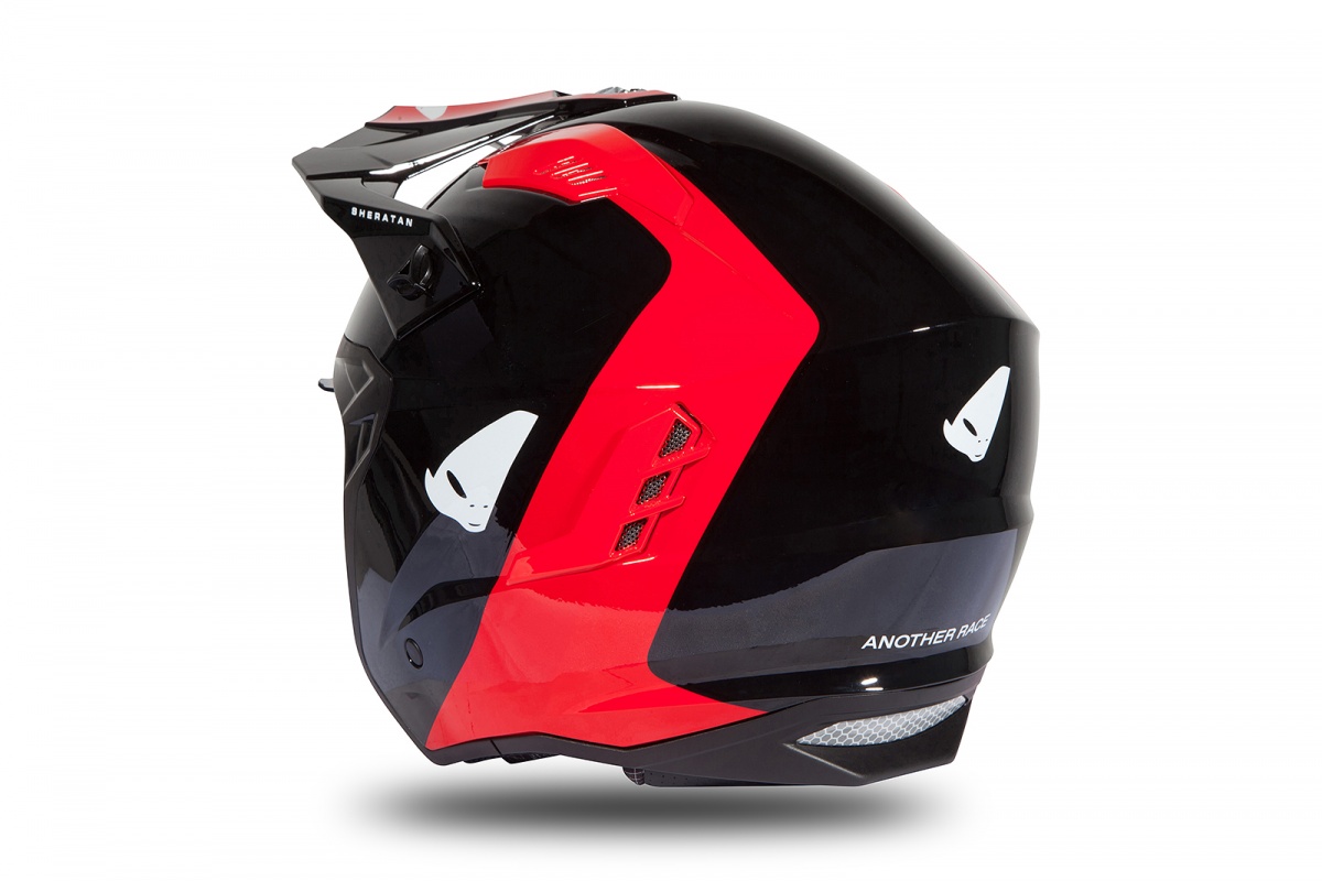 Jet helmet Sheratan black and red glossy - Helmets - HE189 - UFO Plast