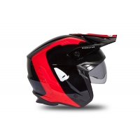 Jet helmet Sheratan black and red glossy - Helmets - HE189 - UFO Plast