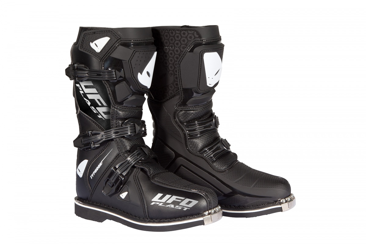 Motocross Typhoon boots for kids black - Boots - BO011-K - UFO Plast