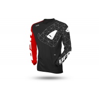 Motocross Tecno jersey black and red - Home - MG04522-K - UFO Plast