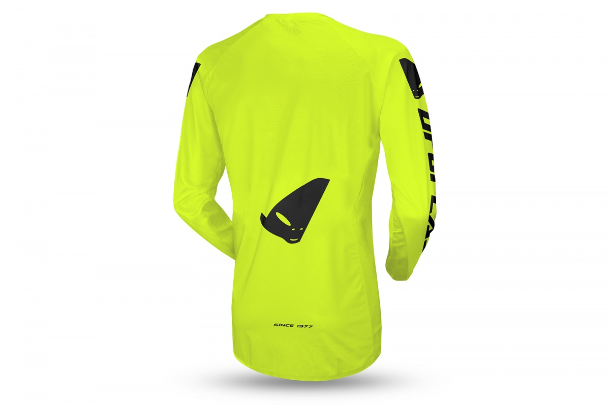 Motocross Radial jersey neon yellow - 2023 COLLECTION - MG04527-DFLU - UFO Plast