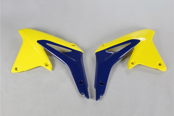 Radiator covers / OEM 08 - yellow-blue - Suzuki - REPLICA PLASTICS - SU04917-102 - UFO Plast