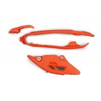 Chain Guide + Swingarm Chain Slider orange for Ktm SX 250/XC 250 - SX 125/XC 125 - SX 150 - EXC 150/XC W150 / XC W150TPI - E....