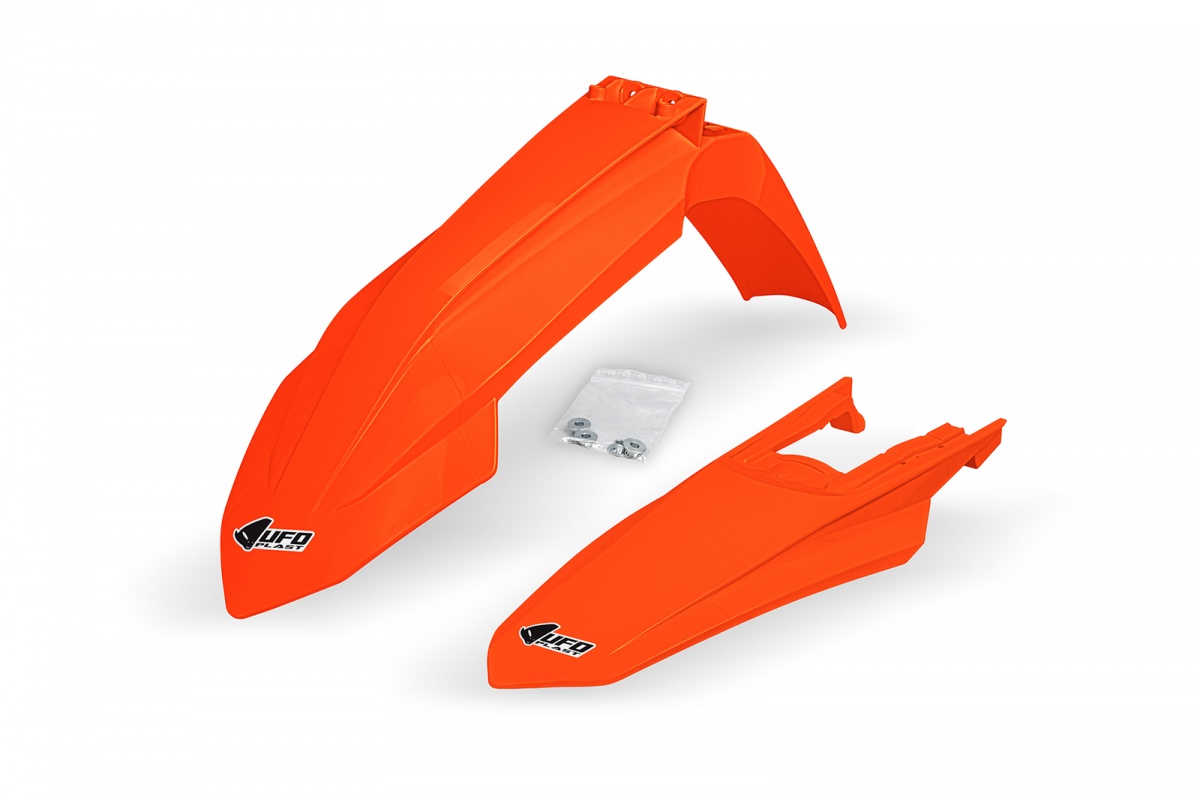 Fenders Kit neon orange compatible Ktm SX 250/XC 250 - SX 125/XC 125 - SX 150 - SX-F 350/XCF 350 - SX-F 450/XCF 450 - SX 300....