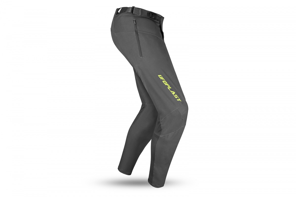 Mtb Terrain LV1 pants gray and neon yellow - Pants - PB05002-ED - UFO Plast