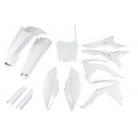 Full Plastic Kit white for Honda CRF 250R (2014-17) - CRF 450R (2013-16) - REPLICA PLASTICS - HOKIT122F-041 - Ufo Plast