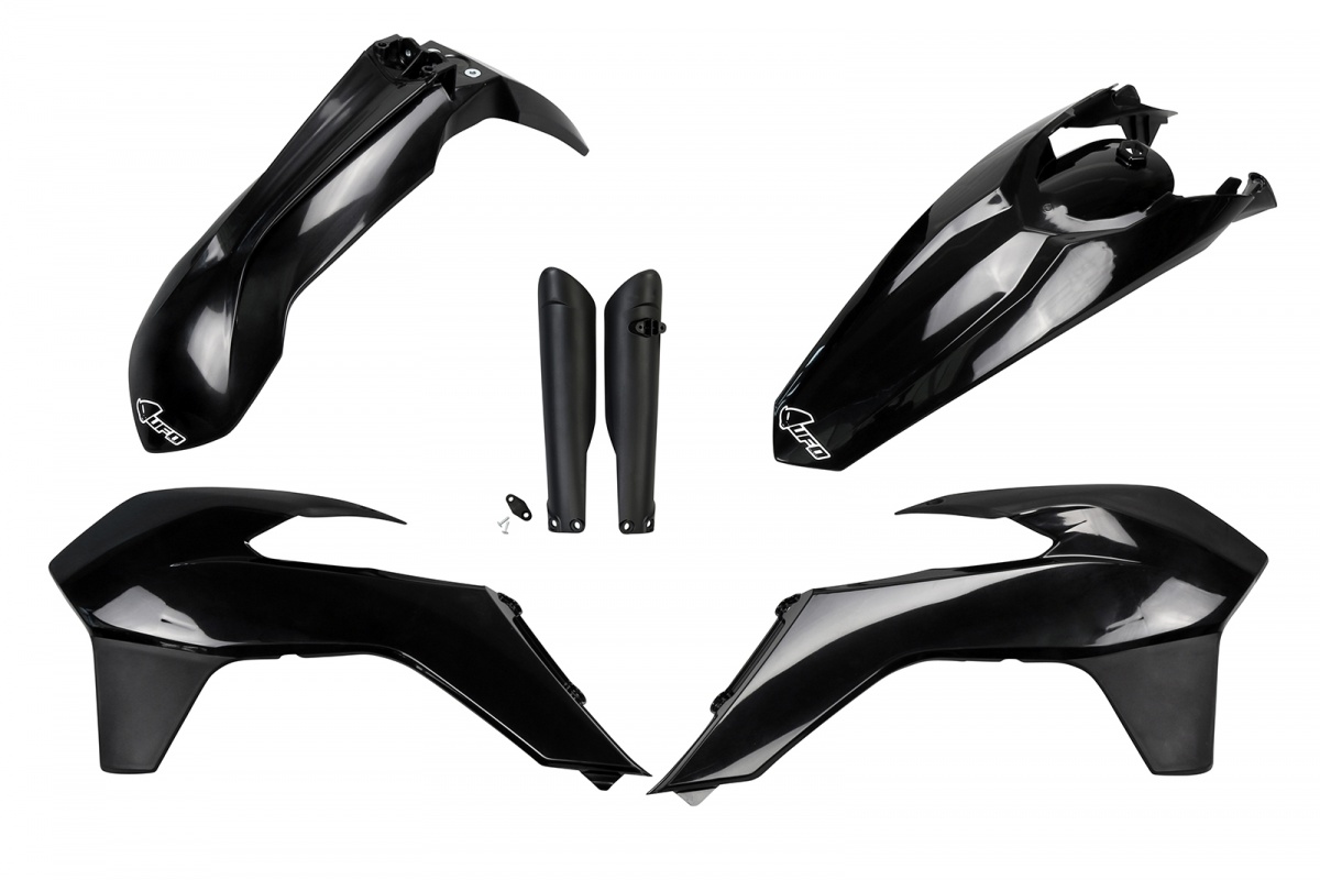 Full plastic kit Ktm - black - REPLICA PLASTICS - KTKIT516F-001 - UFO Plast