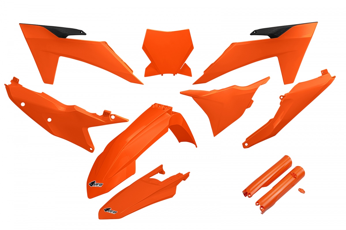 Full plastic kit compatible Ktm - orange - REPLICA PLASTICS - KTKIT529F-127 - UFO Plast