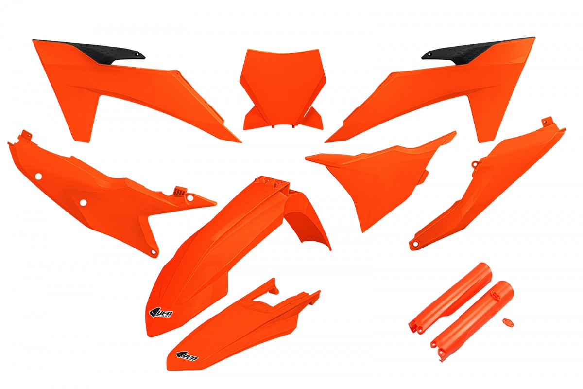 Full Plastic Kit neon orange compatible Ktm SX 250/XC 250 - SX 125/XC 125 - SX-F 350/XCF 350 - SX-F 450/XCF 450 - SX 300/XC ....