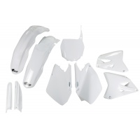 Full Plastic Kit white for Suzuki RM 125 (2006-25) - RM 250 (2006-25) - REPLICA PLASTICS - SUKIT406F-041 - Ufo Plast