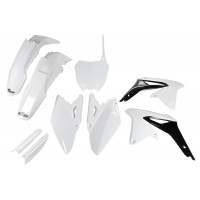 Full Plastic Kit white for Suzuki RMZ 450 (2008-17) - REPLICA PLASTICS - SUKIT409F-041 - Ufo Plast