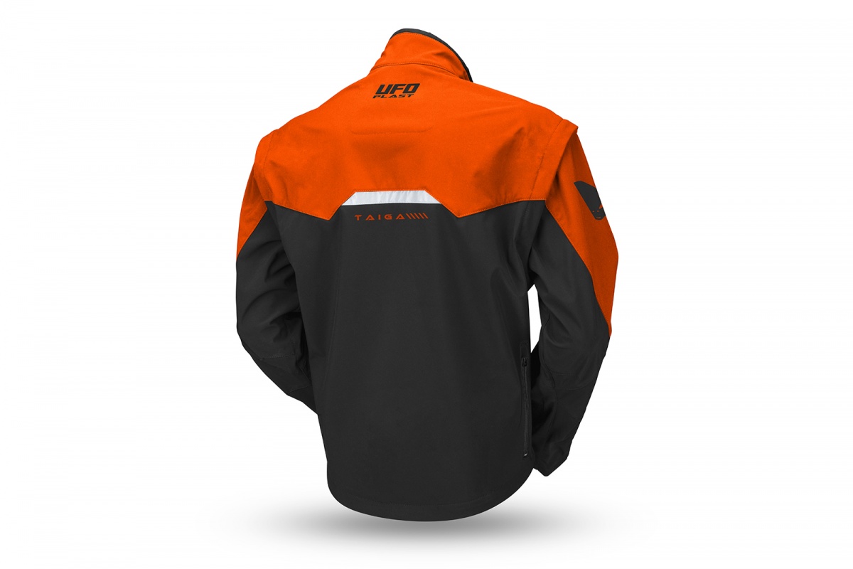 Taiga enduro jacket with protections included neon orange - Jackets - JA13002-KF - UFO Plast