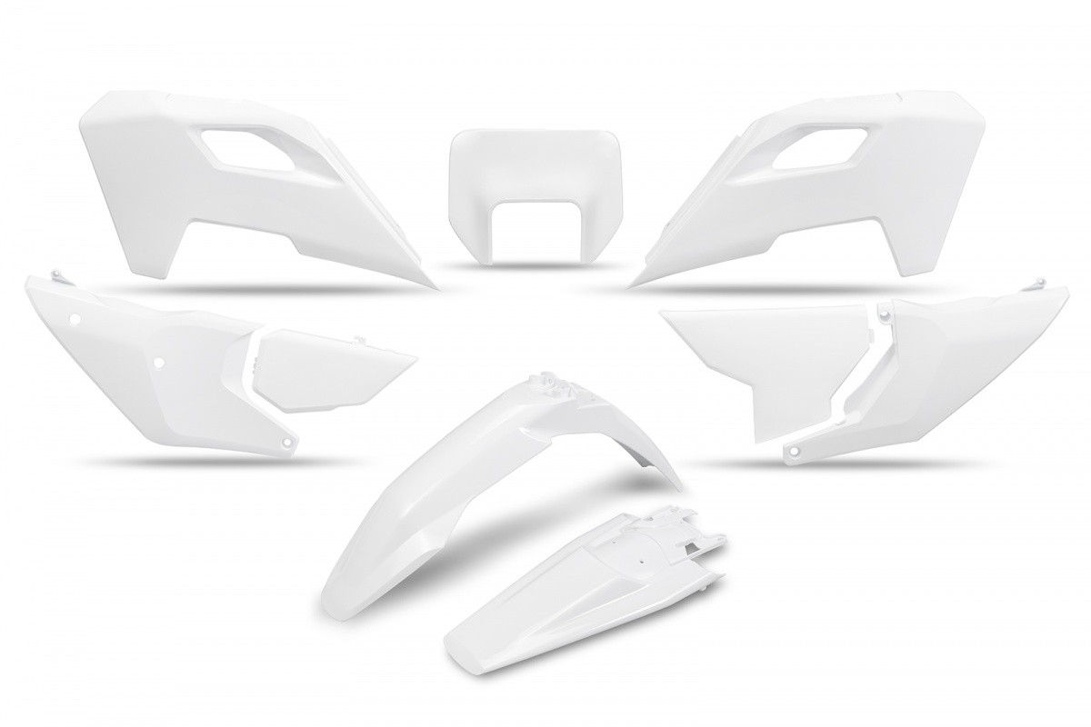 Plastic Kit white for Husqvarna TE 250 - FE 250 - TE 300 - FE 350 - FE 450 - FE 501 - TE 150 - REPLICA PLASTICS - HUKIT627-04...