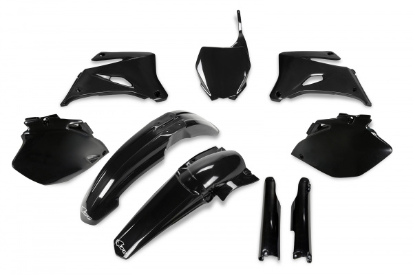 Full Plastic Kit black for Yamaha YZF 250 (2006-07) - YZF 450 (2006-07) - REPLICA PLASTICS - YAKIT334F-001 - Ufo Plast